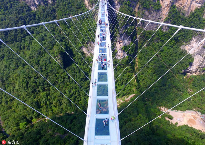 สะพานกระจก, ที่สุดในโลก, จางเจียเจี้ย, จีน