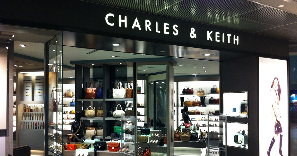 SINGAPORE - CIRCA APRIL, 2019: Charles & Keith sign over store entrance in  The Shoppes at Marina Bay Sands. CHARLES & KEITH is a Singaporean fast-fash  Stock Photo - Alamy