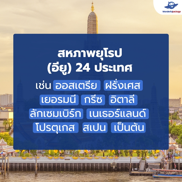 กลุ่มที่ 1 สหภาพยุโรป (อียู) 24 ประเทศ