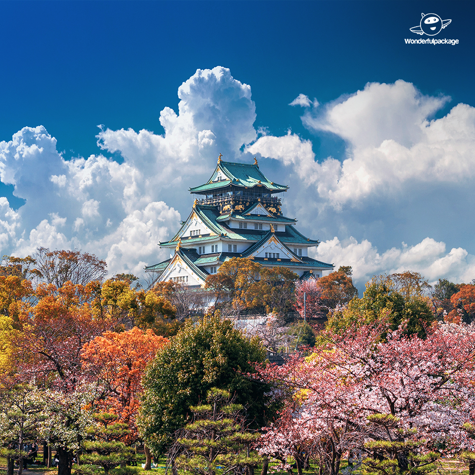 ปราสาทโอซาก้า (Osaka Castle) ปราสาทที่สวยงามทุกฤดู