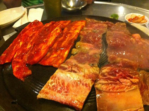 อาหารเกาหลี หมูย่างเกาหลีพอร์กคาลบิ