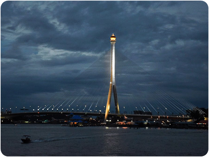 เมืองบันดาร์เสรีเบกาวัน ยามค่ำคืน