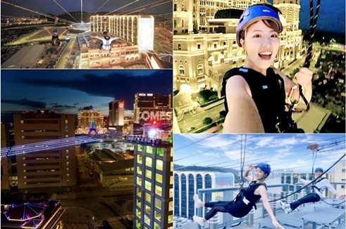 "Macau Zipline" แหล่งท่องเที่ยวบันเทิงซิปไลน์เมืองที่ดื่มด่ำแห่งแรกของโลก