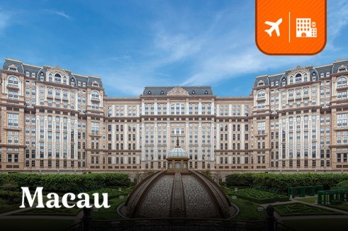 แพ็คเกจมาเก๊า ตั๋วเครื่องบิน Air Macau พัก Grand Lisboa Palace Resort Macau 2 คืน