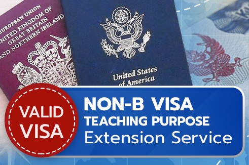 บริการให้คำปรึกษาการต่ออายุวีซ่าทำงาน สำหรับผู้ที่เป็นครู/อาจารย์ (Non-B Visa Teaching Purpose Extension)