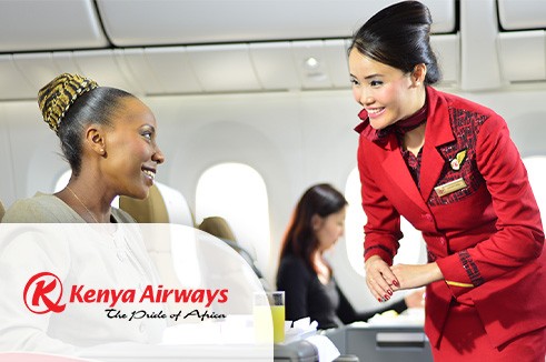 โปรโมชั่นตั๋วเครื่องบิน ราคาพิเศษ โดยสายการบินเคนย่าแอร์เวย์ KENYA AIRWAYS